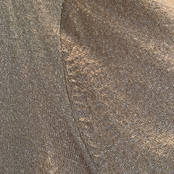 Draped neck gold shimmer top! - Picture 4 of 6